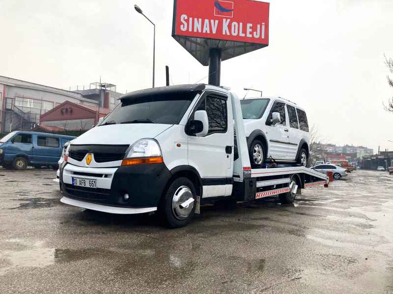 Panelvan aracın çekici ile taşınması, Edremit